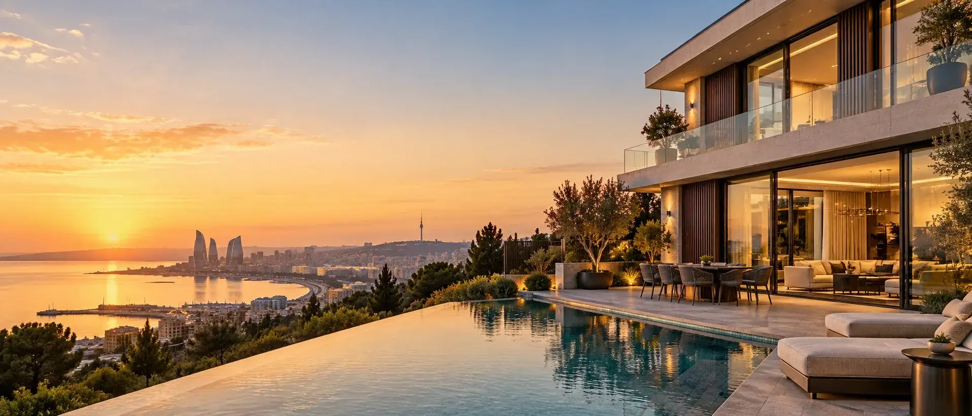 Müasir memarlıqla tikilmiş premium villa